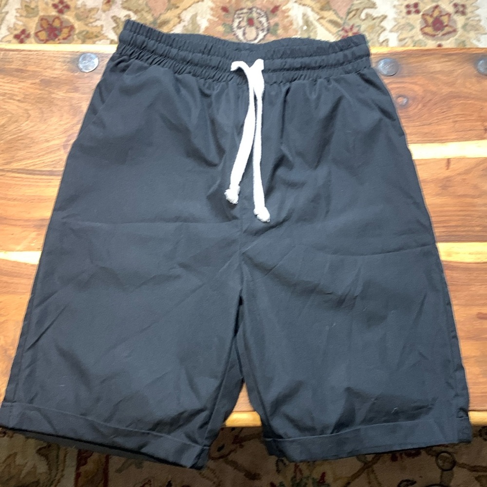 MissLook Men’s Black Cotton / Linen Shorts Size Small